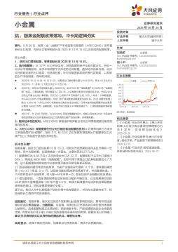 小金属行业点评：钴：刚果金配额政策落地，中长期逻辑