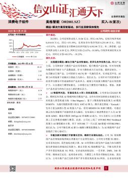 模组+解决方案双轮驱动，多行业深耕保持领先
