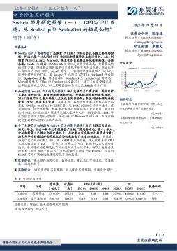 Switch芯片研究框架（一）：GPU-GPU互连，从Scale-Up到Scale-Out的格局如何？