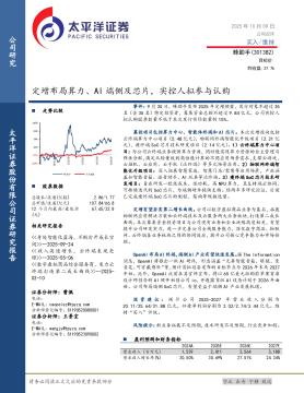 定增布局算力、AI端侧及芯片，实控人拟参与认购