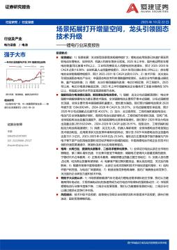锂电行业深度报告：场景拓展打开增量空间，龙头引领固