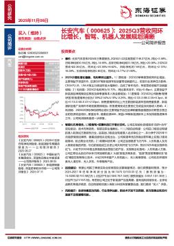 公司简评报告：2025Q3营收同环比增长，智驾、机器人发展规划清晰