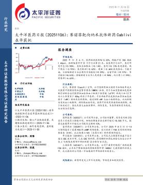 医药日报：赛诺菲靶向纳米抗体新药Cablivi在华获批