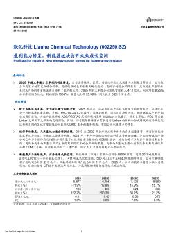 盈利能力修复，新能源板块打开未来成长空间