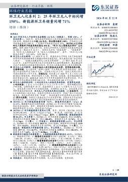 环卫无人化系列2：25年环卫无人中标同增150%，新能源