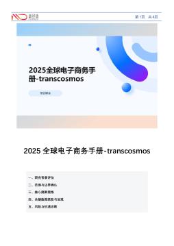 2025全球电子商务手册-transcosmos