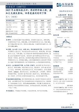 2025年业绩快报点评：原材料价格上涨，叠加汇兑损失影