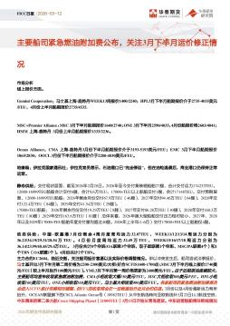FICC日报：主要船司紧急燃油附加费公布，关注3月下半