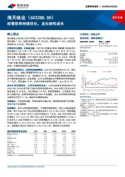 经营效率持续优化，龙头韧性成长