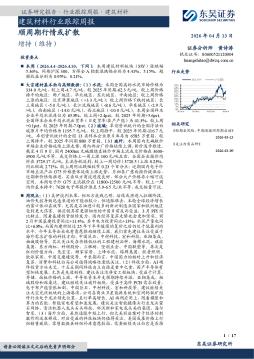 建筑材料行业跟踪周报：顺周期行情或扩散