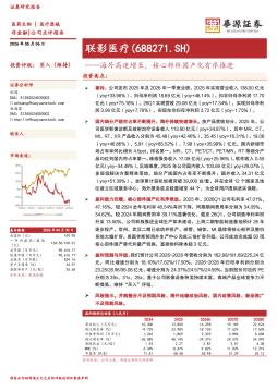 海外高速增长，核心部件国产化有序推进