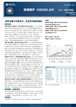超声设备平台型龙头，多点开花需求强劲