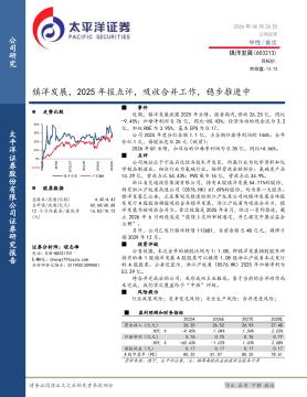 镇洋发展，2025年报点评，吸收合并工作，稳步推进中
