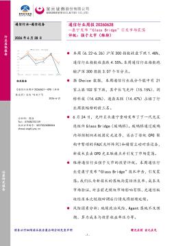 通信行业周报：康宁发布“Glass Bridge”引发市场震荡