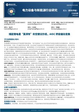电力设备与新能源行业研究：储能锂电遭“莫须有”利空