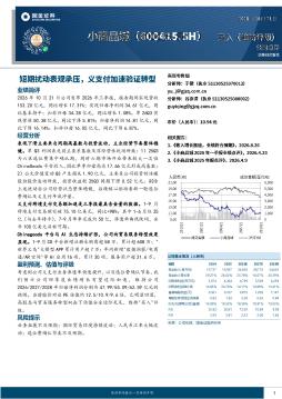 短期扰动表观承压，义支付加速验证转型
